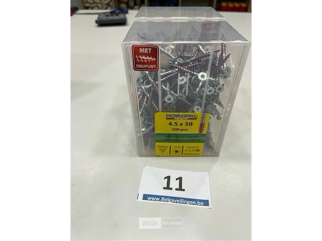 Rotadrill torx houtschroef 4,5 x 50 400 stuks - afbeelding 2 van  3