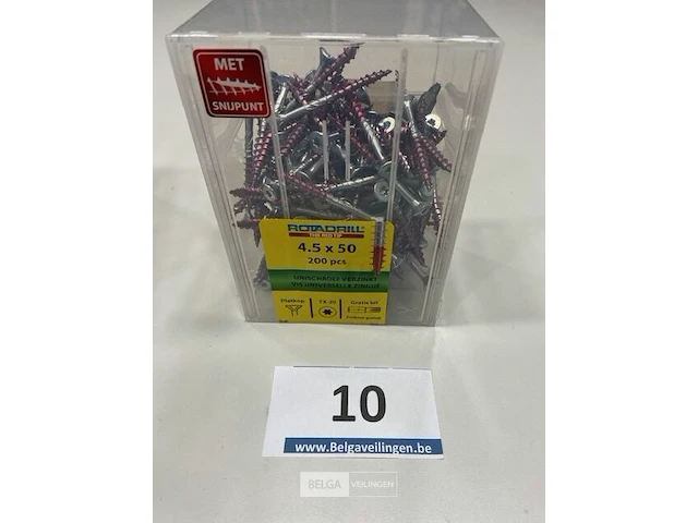 Rotadrill torx houtschroef 4,5x50 200 stuks - afbeelding 1 van  3