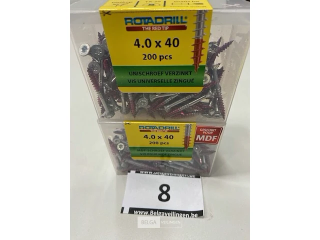 Rotadrill torx houtschroef 4x40 400 stuks - afbeelding 1 van  3