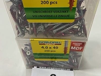 Rotadrill torx houtschroef 4x40 400 stuks - afbeelding 2 van  3