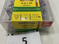 Rotadrill torx houtschroef 4x50 100 stuks - afbeelding 2 van  3
