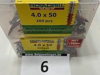 Rotadrill torx houtschroef 4x50 200 stuks