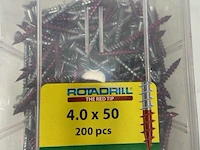 Rotadrill torx houtschroef 4x50 200 stuks - afbeelding 3 van  3