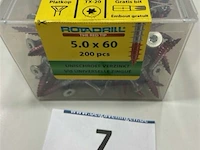 Rotadrill torx houtschroef 5 x 60 200 stuks - afbeelding 1 van  3