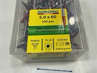 Rotadrill torx houtschroef 5 x 60 200 stuks - afbeelding 3 van  3