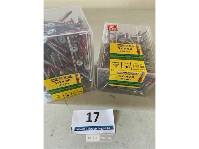 Rotadrill torx houtschroef 5 x 60 400 stuks - afbeelding 2 van  3
