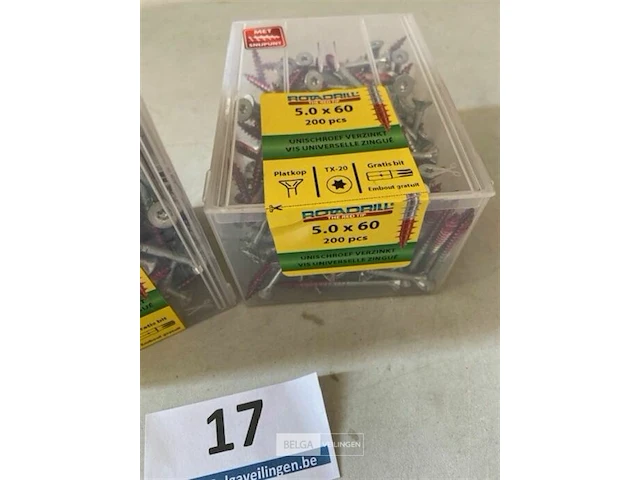 Rotadrill torx houtschroef 5 x 60 400 stuks - afbeelding 3 van  3
