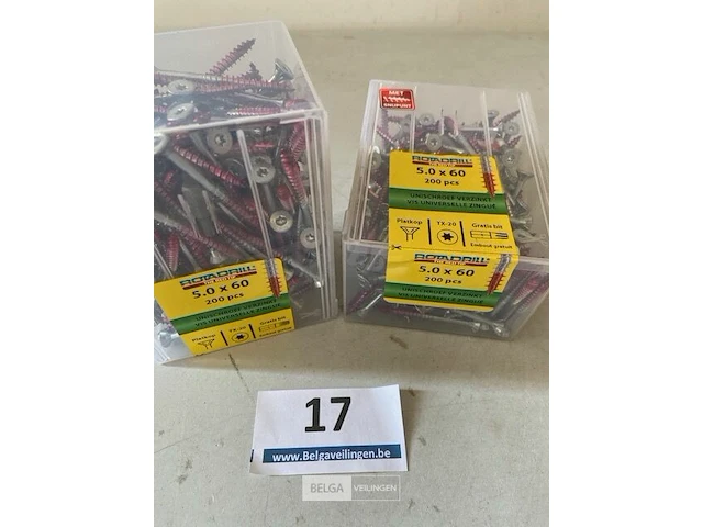Rotadrill torx houtschroef 5 x 60 400 stuks - afbeelding 1 van  3