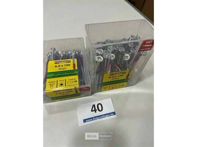 Rotadrill torx houtschroef 6 x 100 100 stuks - afbeelding 3 van  3