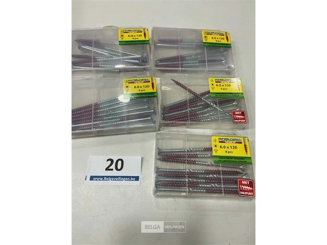 Rotadrill torx houtschroef 6 x 120 40 stuks - afbeelding 1 van  3