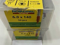 Rotadrill torx houtschroef 6 x 140 100 stuks - afbeelding 1 van  3