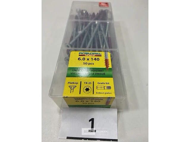 Rotadrill torx houtschroef 6x140 50 stuks - afbeelding 1 van  3