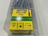 Rotadrill torx houtschroef 6x140 50 stuks - afbeelding 2 van  3