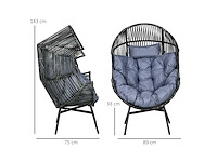 Rotan fauteuil , buitenfauteuil - afbeelding 4 van  7