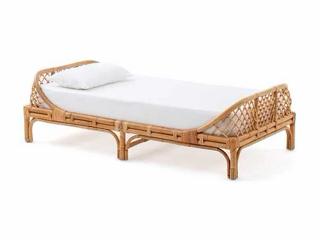 Rotan kinderbank - 70x140 - afbeelding 1 van  11