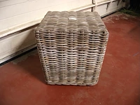 Rotan poef - afbeelding 2 van  3