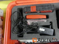 Roterende laser en futech red runner voeten