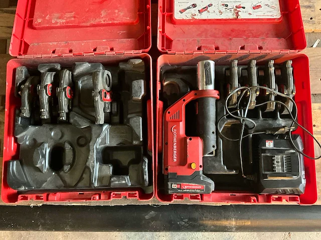 Rothenberger accu-mini-persmachine + 7 persbekken - afbeelding 1 van  10