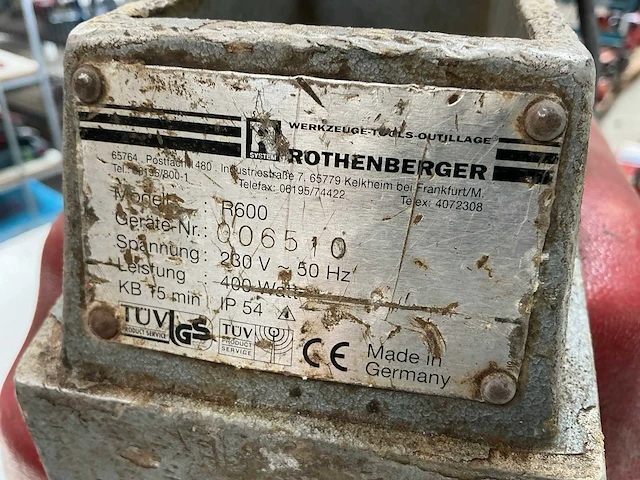 Rothenberger saniclean r600 ontstoppingsmachine - afbeelding 6 van  6