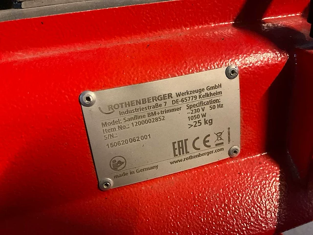 Rothenberger saniline nm lasmachine - afbeelding 4 van  8
