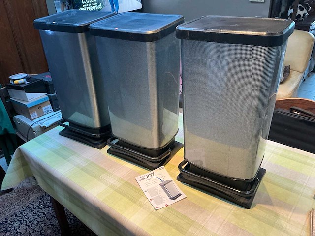Rotho 30l afvalemmers (3x) - afbeelding 1 van  1