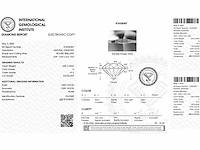 Round- natural mined diamond 0.30 cts igi certified h vs2 - afbeelding 2 van  7