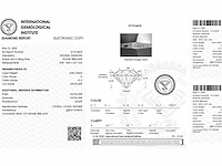 Round- natural mined diamond 0.30 cts igi certified h vs2 - afbeelding 2 van  5