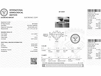 Round- natural mined diamond 0.41 cts igi certified h vvs2 - afbeelding 2 van  7
