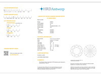 Round brilliant diamant 0.53ct – d/vs1 – hrd - afbeelding 3 van  3
