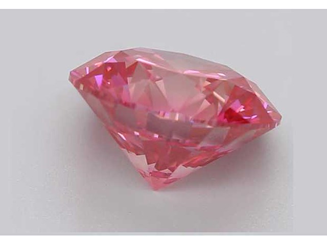 Round brilliant diamant 1.00 ct – fancy vivid pink/vs2 – igi - afbeelding 1 van  3
