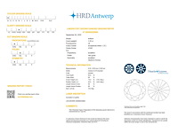 Round brilliant diamant 1.05ct – d/vvs2 – hrd - afbeelding 3 van  3