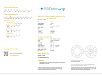 Round diamant 1.26ct – e/vvs2 – hrd - afbeelding 3 van  3