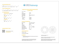 Round diamant 2.72ct – e/vs1 – hrd - afbeelding 3 van  3