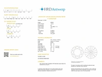 Round diamond 1.00 ct f/vs1 (hrd certified) - afbeelding 4 van  5