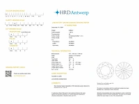 Round diamond 1.06 ct d/vvs2 (hrd certified) - afbeelding 5 van  5