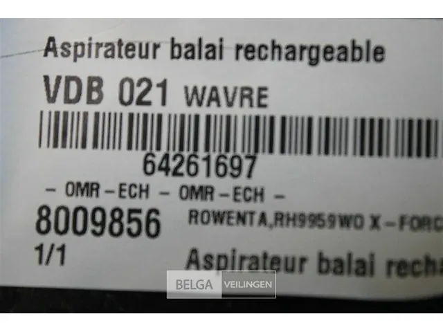 Rowenta rh9959wo x-force flex oplaadbare steelstofzuiger - afbeelding 5 van  5