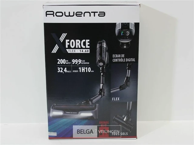 Rowenta rh9959wo x-force flex oplaadbare steelstofzuiger - afbeelding 5 van  5