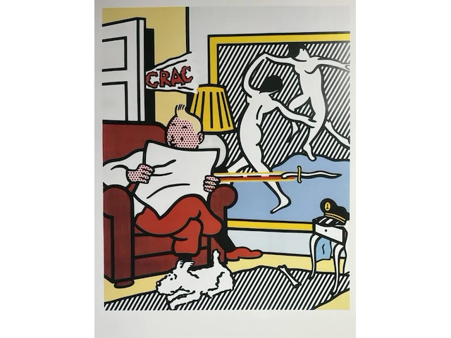 Roy lichtenstein - tintin - afbeelding 1 van  1