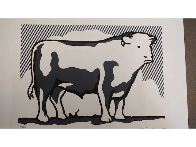 Roy lichtenstein bull profile series ed 150 ex - afbeelding 1 van  2