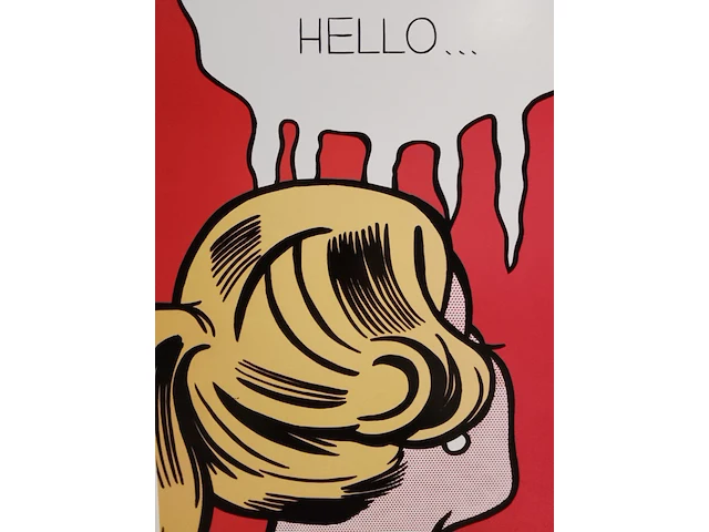 Roy lichtenstein “hello” - afbeelding 1 van  2