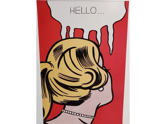 Roy lichtenstein “hello” - afbeelding 2 van  2