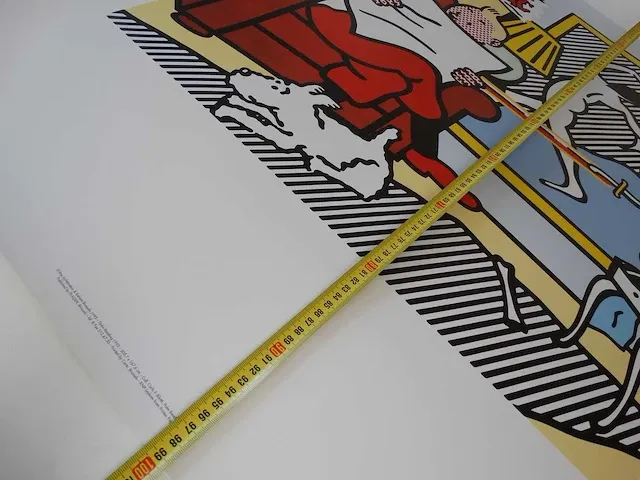 Roy lichtenstein kuifje leest 1993 - afbeelding 4 van  4