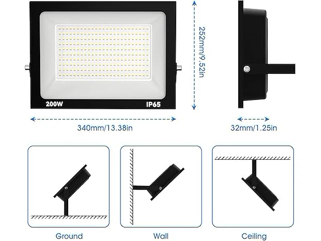 Royana 200w led-buitenschijnwerper - afbeelding 2 van  5