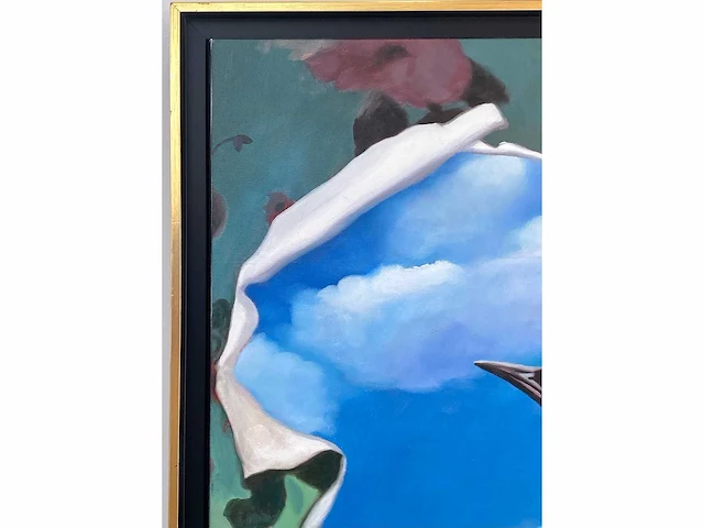 Royce - hommage aan magritte - olie op doek - afbeelding 2 van  13