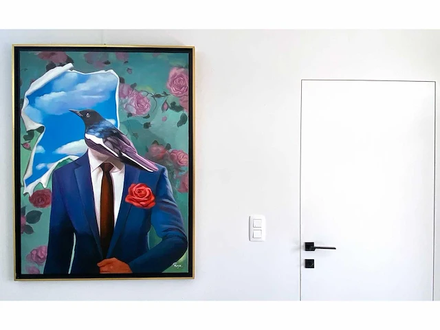 Royce - hommage aan magritte - olie op doek - afbeelding 3 van  13