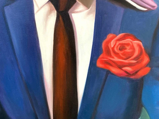 Royce - hommage aan magritte - olie op doek - afbeelding 11 van  13