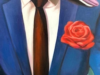 Royce - hommage aan magritte - olie op doek - afbeelding 11 van  13