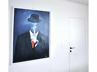 Royce - ode aan magritte 'sssst...' - olie op doek - 120x90 cm - afbeelding 2 van  12