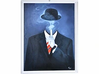 Royce - ode aan magritte 'sssst...' - olie op doek - 120x90 cm - afbeelding 5 van  12