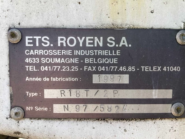 Royen - 1997 - r18t/2p - trailer - afbeelding 24 van  31